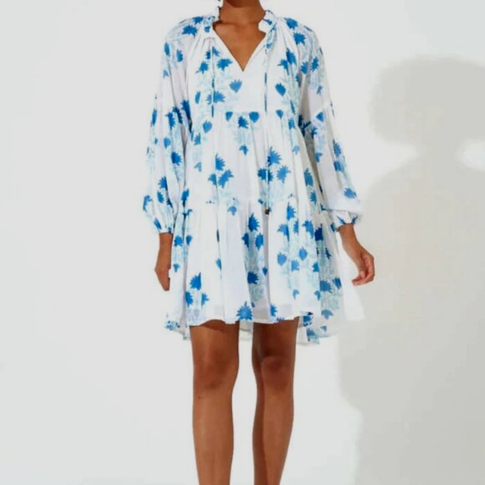 OLIPHANT $300 Ballon Sleeve Dress NWT